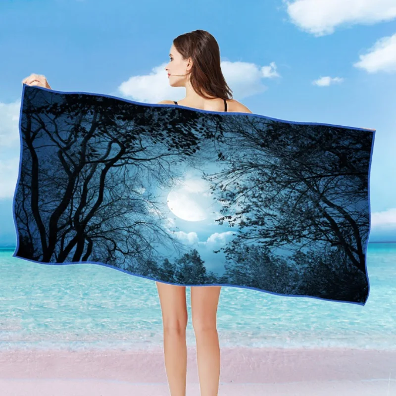 Серия 2 160*80 см 3D HD печатное пляжное полотенце быстросохнущая микрофибра ткань песок бесплатно Multifuntion пляжное полотенце s