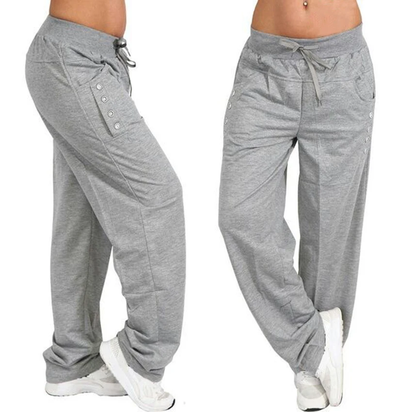 

New Loose Men's Sports Pants Solid Male Fitness Jogger Pants Running Training Trousers For Men Clothing Casual Long Pant