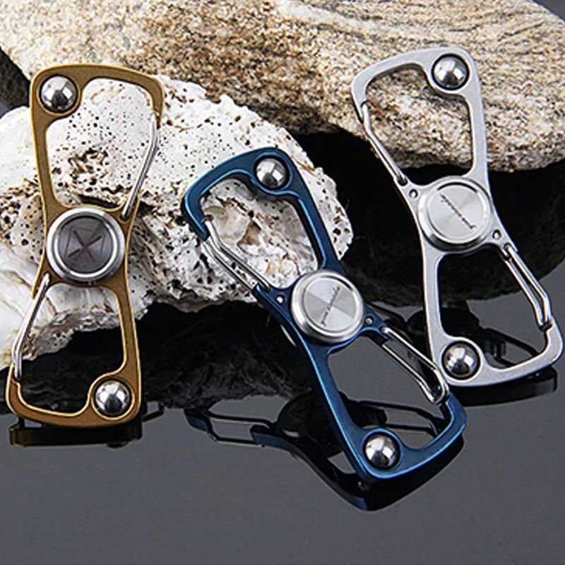 

Steel Corkscrew Fidget Spinner Finger Hand Spiner Toys For ADHD Anxiety Stress Used as Key Ring