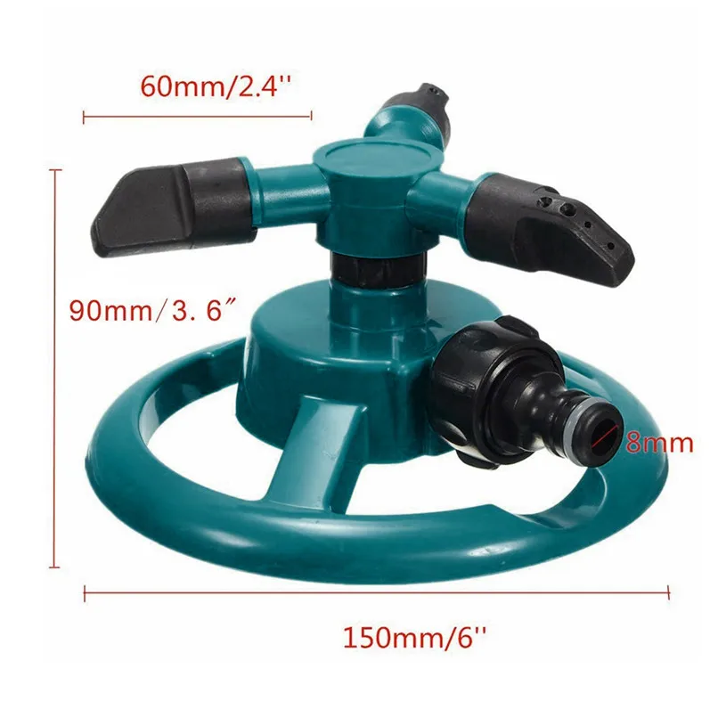 Garden Sprinklers Lawn Sprinkler Automatic Garden Water Sprinklers Lawn Irrigation Rotation 360 for  Lawn Garden #2h01 (4)