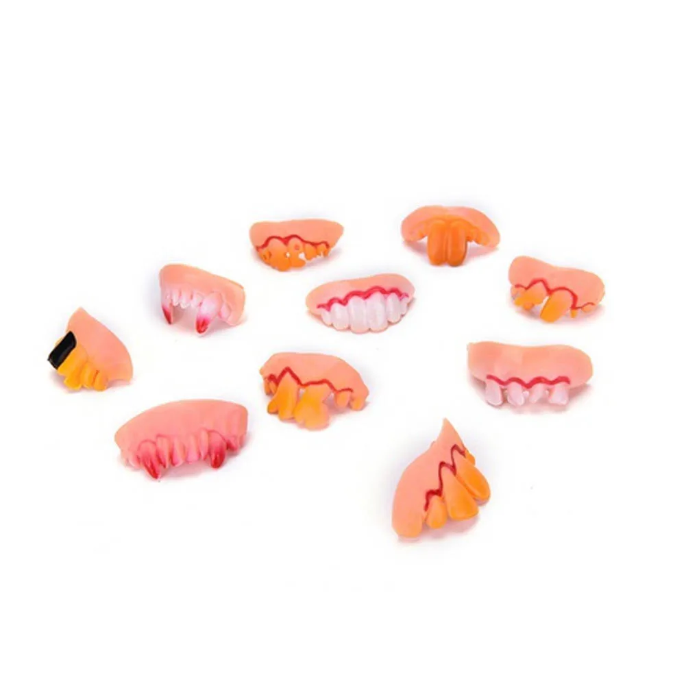 

Funny and Freaky Halloween Party Zombie Witch Tricky False Teeths Masquerade Costume Party Fake Teeth Halloween Prop