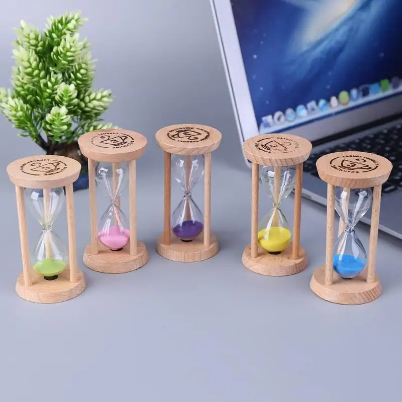 

Wooden Sand Clock 3 Minutes Hourglass Sandglass Toothbrush Timer Kids Cooking Hourglasses Clock Gift