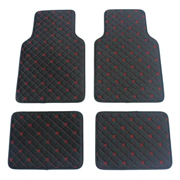 

ZHAOYANHUA Custom fit Universal car floor mats for Audi All Models car floor mats leather Anti-slip carpet liners