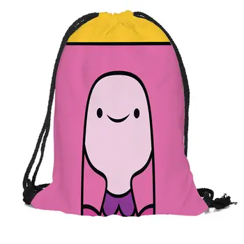 

Custom Bubble Gum Princess Backpacks Travel Softback Men Women Drawstring Bag School Girls Backpacks