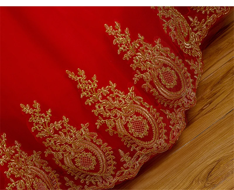 Белое, синее, красное романтическое винтажное Золотое кружевное платье с аппликацией, корейское бальное платье с шлейфом, свадебные платья размера плюс, свадебное сексуальное платье с вырезом лодочкой