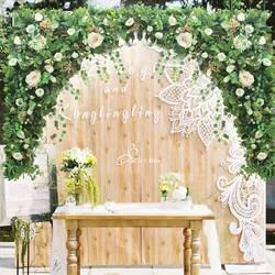 2 шт./лот 1.2 м x 1.2 м Свадебный цветок стены с травой зеленый искусственный шелк цветок фон свадьбы реквизит