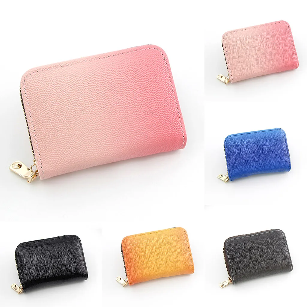 

Creative Card Set Coin Purse Credit Card Holder Small Wallet Mini Gradient Color Money Bag Moda Mujer 2019 New Arrivals #YL10