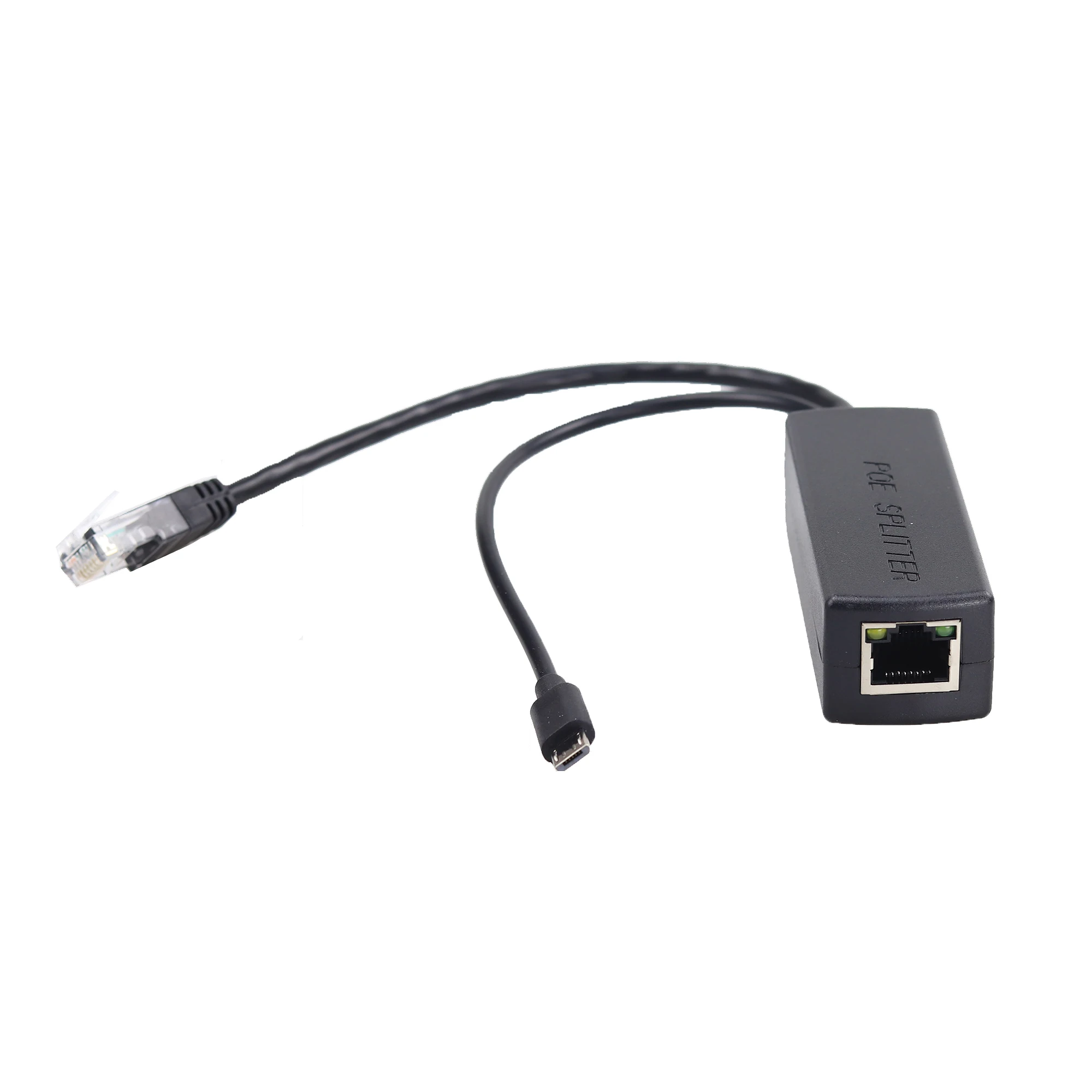 Изолированный типа Active Micro USB PoE Splitter 5 В 2.4A Мощность Over Ethernet 802.3af/802.3at стандарт