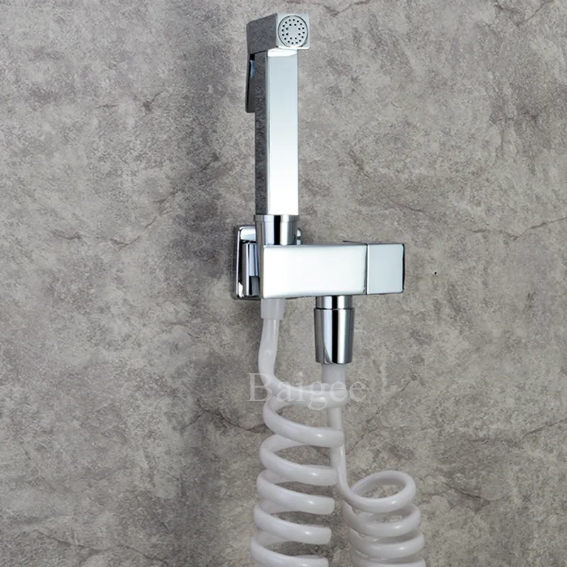 Wall Mounted Hand held Bidet Shower Head Sprayer Faucet Toilet Jet