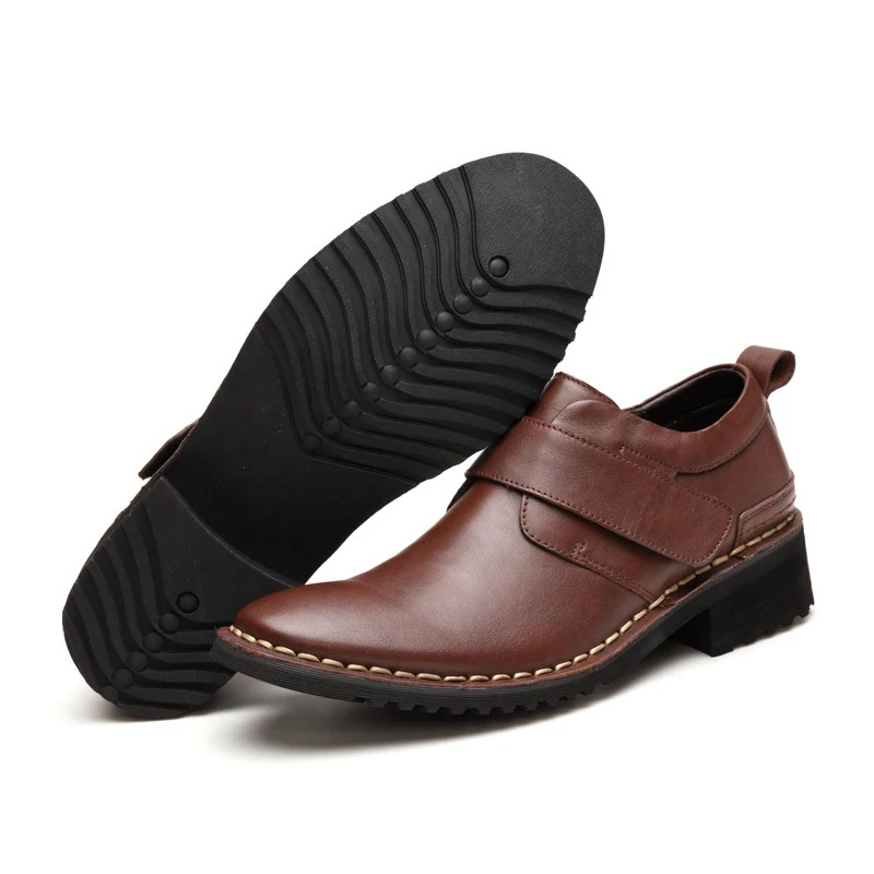 

Men Shoes Genuine Leather Oxfords Shoes Men 2017 Fashion High Quality Male Business Dress Shoes Men Flats for Spring Autumn