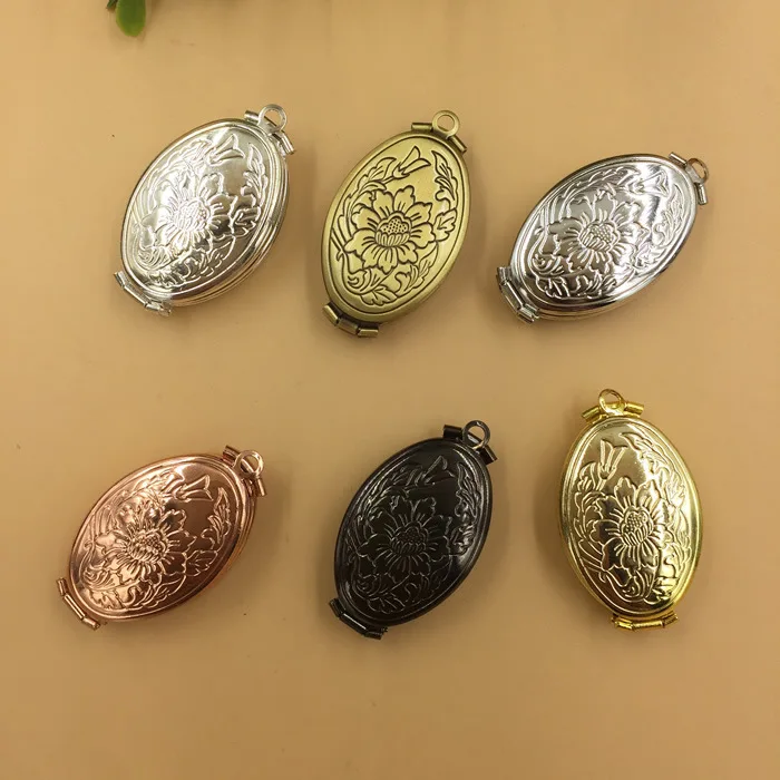 20*33mm 5pcs Photo Frame Locket Box Pendant,Bronze Pendant European