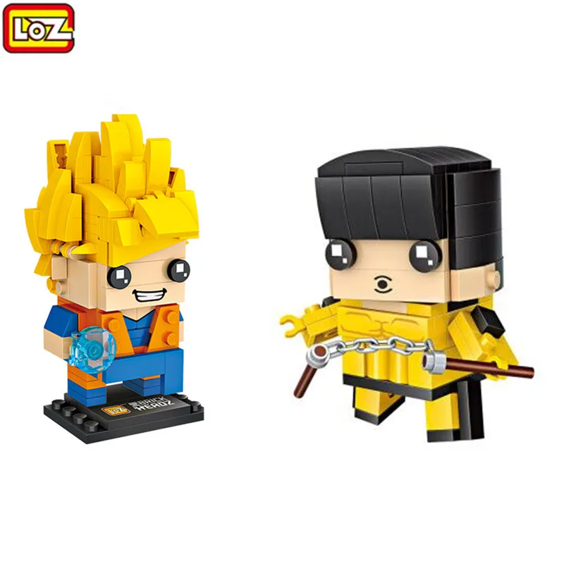 LOZ Different Movie Toys Heads Education Building Bricks Models Anime Action Figures Loz Mini Blocks For Children Boy Girl Gift