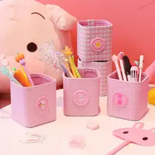 Маникюрный держатель для ручек из искусственной кожи, коробка для хранения косметики, органайзер, чашка