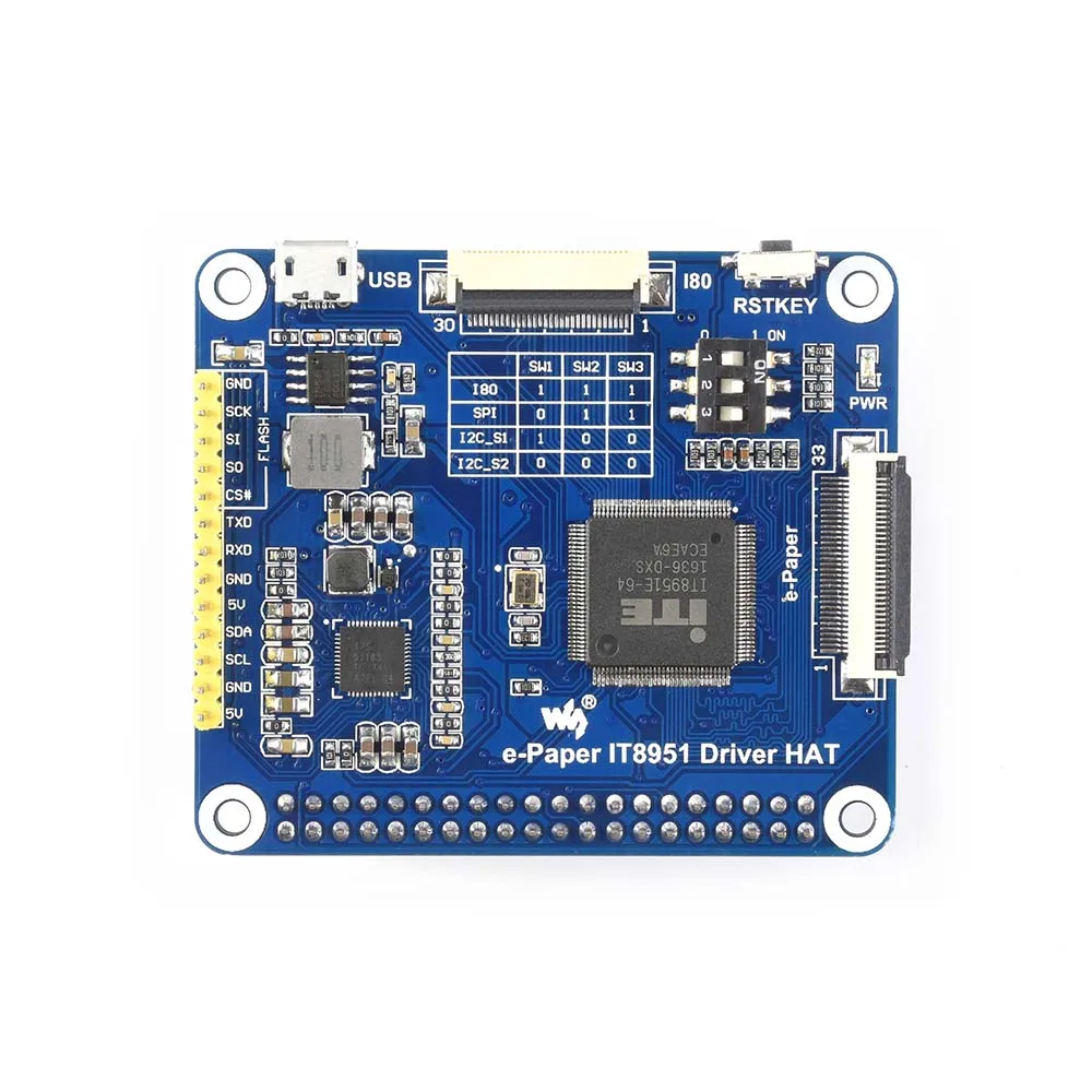 1200*825, 9,7 дюймовый E-Ink дисплей шляпа для Raspberry Pi, IT8951 контроллер, USB/SPI/I80/iec интерфейс