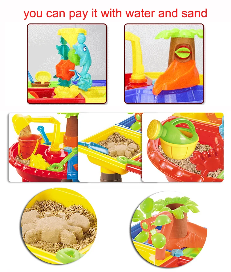 Детские пляжные игрушки костюмы песок стол инструменты игрушечные лошадки воды играть дома Лето пляжный инструмент Дети День рождения