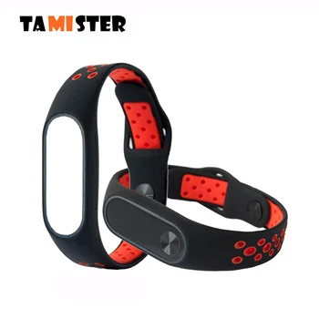 

For Mi Band 2 Strap Silicone Double Color Strap for Xiaomi Mi Band 2 Smart Bracelet for Miband 2 Replacement Band Accessoriess