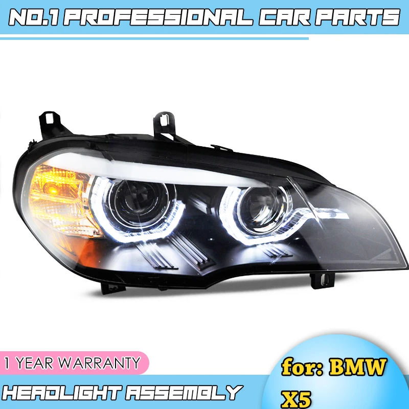  Car accessories Head Lamp for X5 Headlights 2007-2013 E70 Angel Eye Headlight LED DRL Signal Lamp H - 33026682008