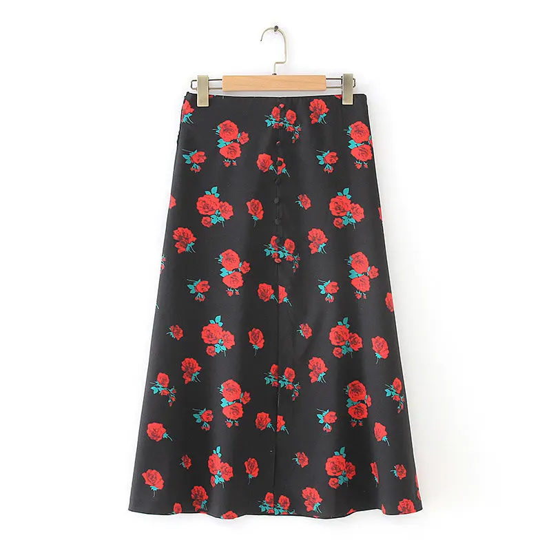 

New arrival Small European and American fashion week 45-19110 roses print