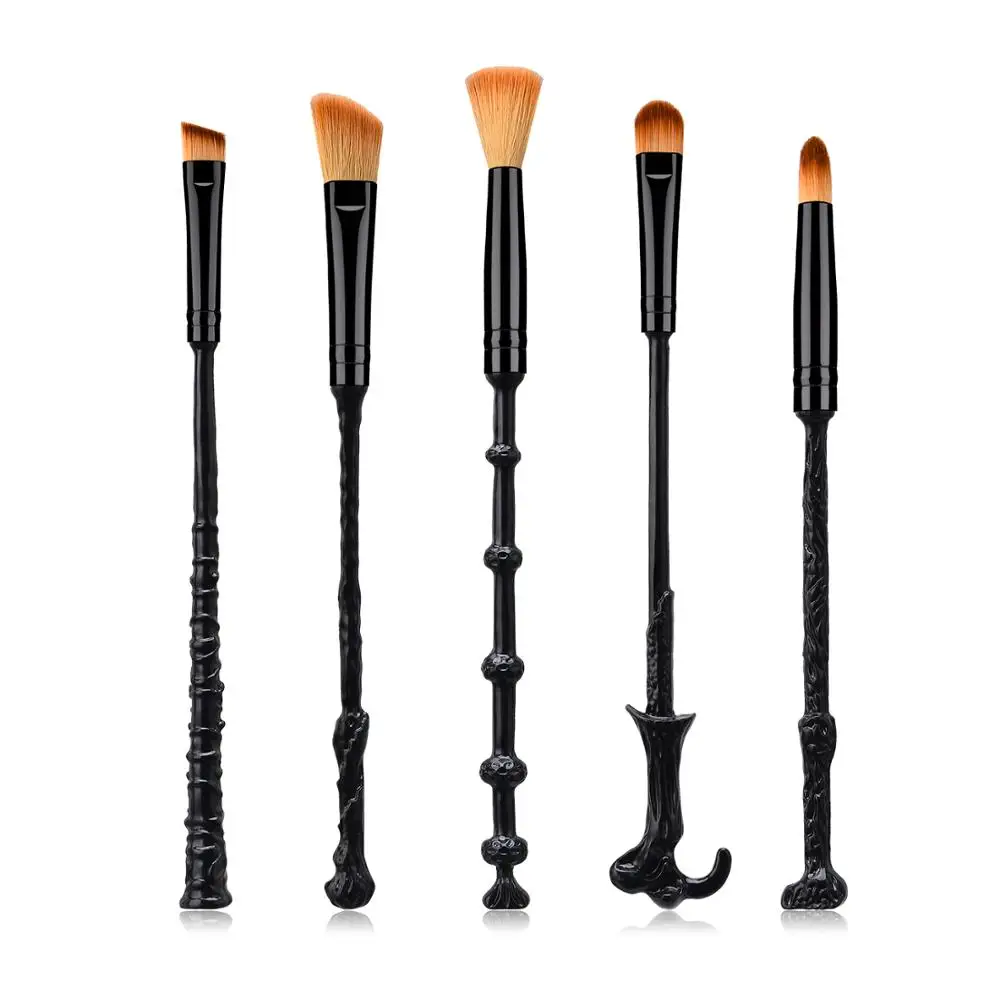 

Luxury 5 Pcs Eyes Makeup Brushes Set Magic Wand Eye Shadow Brush Eyebrow Make Up Brushes Eyes Beauty Makeup Comestic Tools Kit