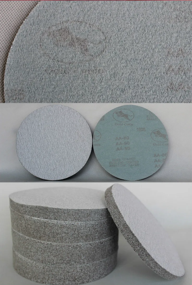 5 дюймов 125 мм наждачная бумага диск игры Флокирование матовая бумага self-самоклеющийся диск песок диск фреза газ назад белый кашемир
