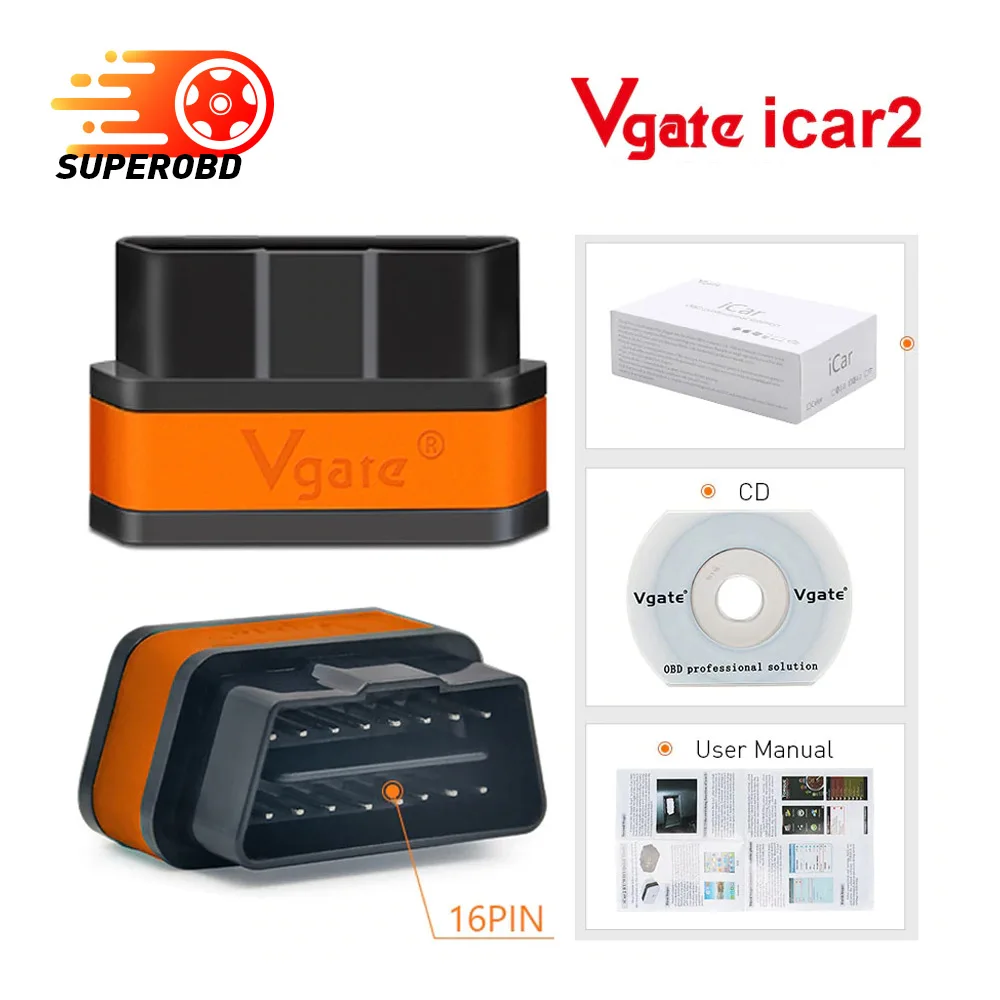 

Vgate icar2 Wifi OBD2 Diagnostic-tool ELM327 wifi OBD 2 Scanner Mini ELM327 for android/PC/IOS Code Reader