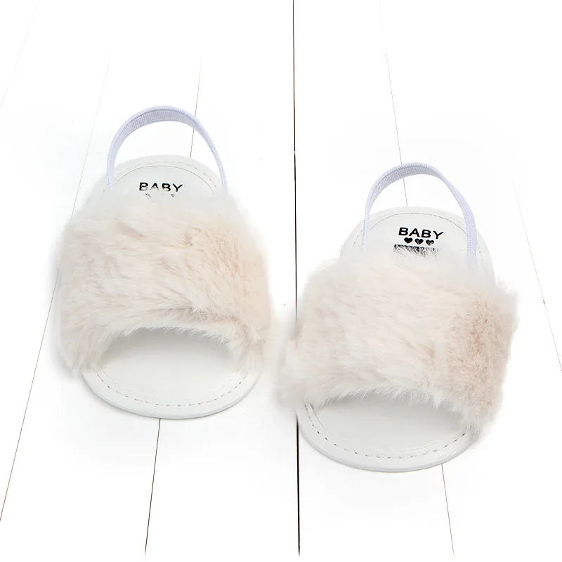 Baby Sandals for Girls Beach Sandals 2019 Summer New Kids Shoes Lovely Plush Toddler Princess Non-slip Crib Slippers Kids Gifts (7)