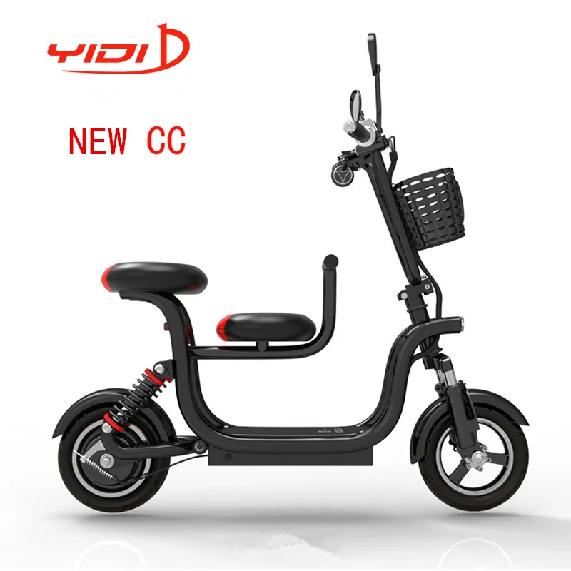 

Double seat electric scooter fold patinete electrico trottinette electrique adulte city kick scooter electric Gifted child seat