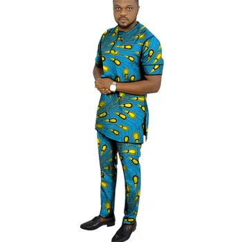 

Man Sets dashiki men african mens suits tops shirts pant 2 pieces set S to 6XL