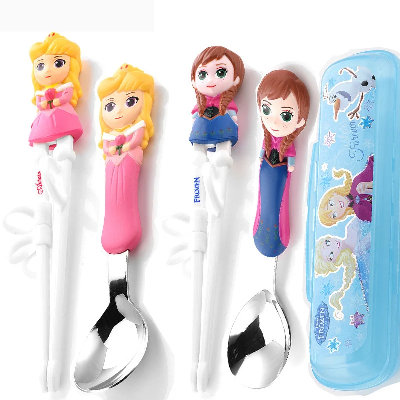 Disney детские палочки для еды мультфильм моделирование учебные палочки для еды обучения палочки для еды Детские вспомогательные палочки для еды коррекция посуда