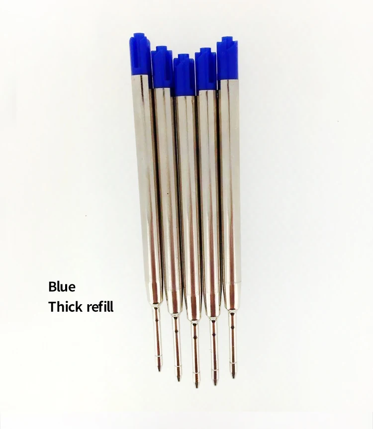 Шариковая ручка многоразовая 10 шт kugelschreiberminen черные и синие чернила 0,7 мм Средний наконечник Шариковая ручка для заправки