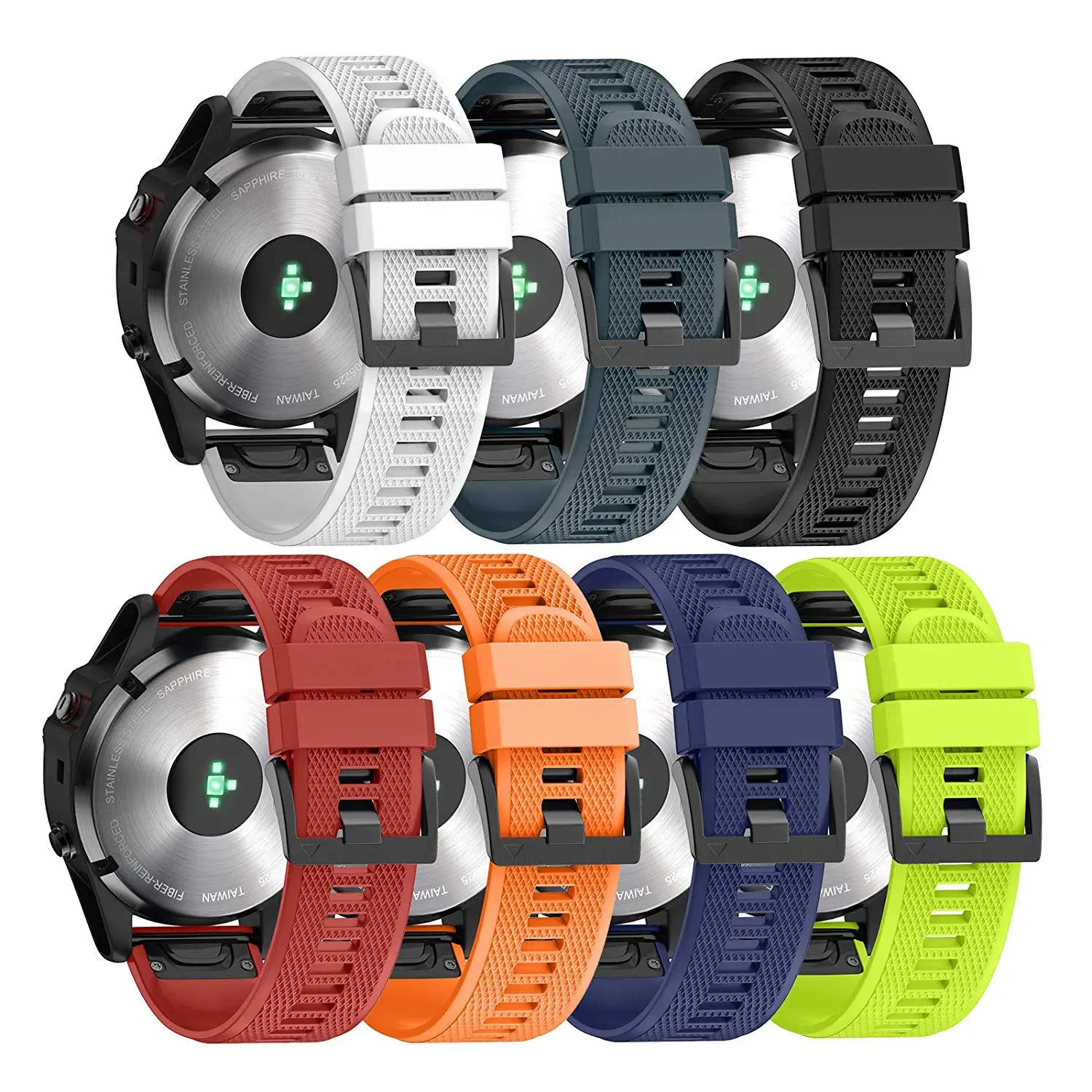 Силиконовые ремни Easy Fit 26 мм 22 мм 20 мм для Garmin Fenix 5X5 5S Plus 3 3HR Forerunner 935 S60 ремешок для часов Смарт-часы