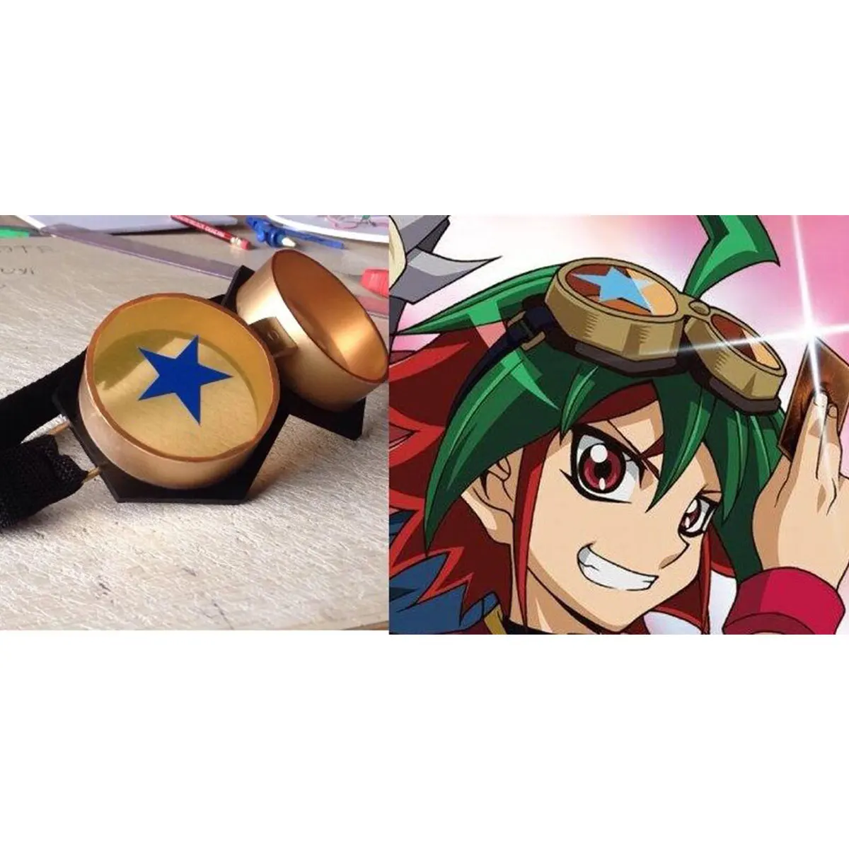 Аниме Косплей Реквизит. Yu-Gi-Oh! ARC-V.Goggles.Yuya Sakaki | Тематическая одежда и униформа