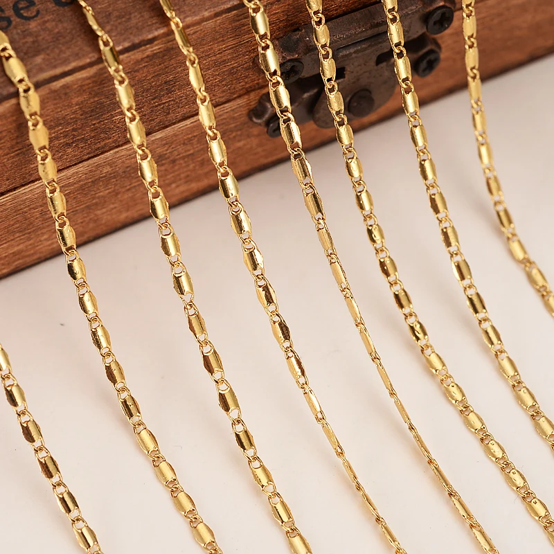 Оптовая продажа 14 k твердая позолоченная цепочка для сбора винтажная массивная с