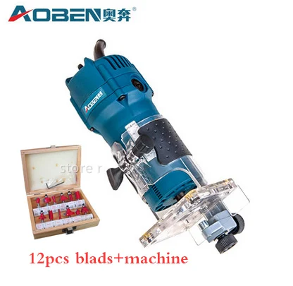 

2pcs/lot 220V 520W Small carving machine woodworking electric tools 6.35 MM handle DIY EDGE TRIMMING MACHINE