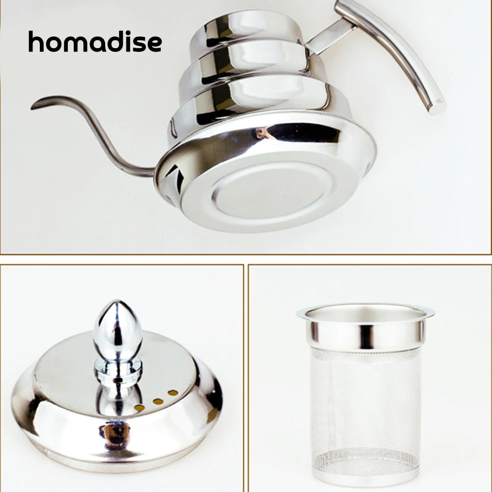 Капельный чайник Homadise ручной работы из нержавеющей стали капельный для кофе с