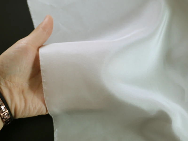 Супер предложение 12 Momme натуральный белый шелк материал мягкая Habutai подкладка шелк тутового шелкопряда ткань Habotai