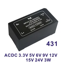 1 шт. 2018 Новый ac dc питания 220 В до 3,3 В 5V 9V 12V 15 В 24 В 3 wisolated постоянный выход acdc Качественный преобразователь