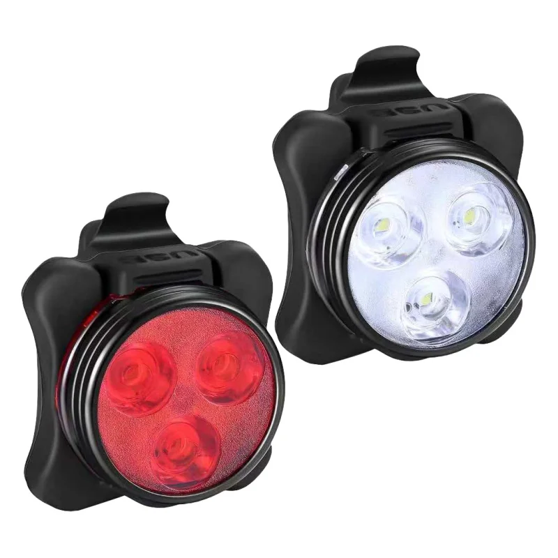 

USB Charging Warning Light Waterproof Bright LED Bicycle Headlight Taillight Bicycle Rear Tail Light Warning