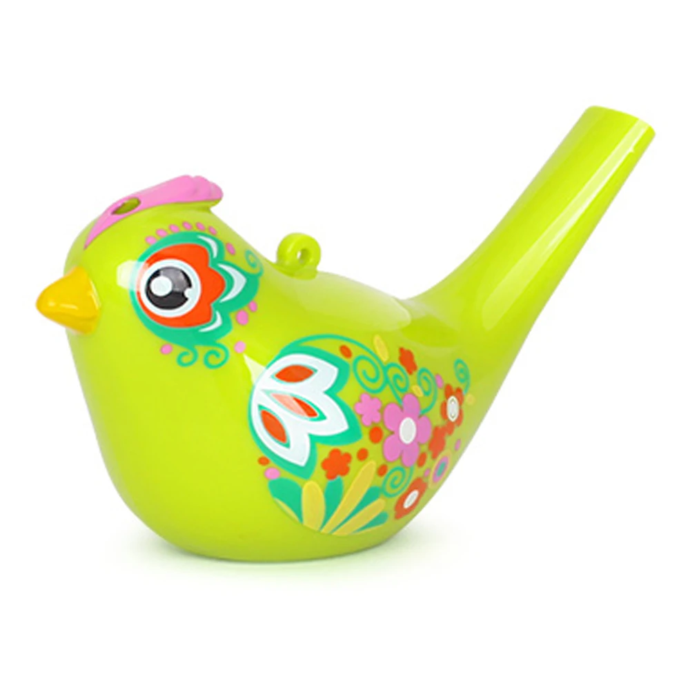 Fischio di Uccelli acquatici Disegno Colorato Musicali Per Bambini Bagno Giocattolo per Bambino Precoce Educativo del Regalo Dei Bambini Verde in Fischio di