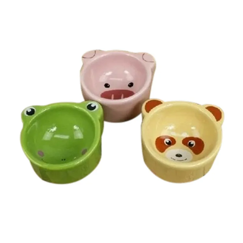 

Hamster Bowl Rabbit Chinchilla Guinea Pig Hamster Food Bowl Porcelain Bowl Small Multi-style Hamster Food Box