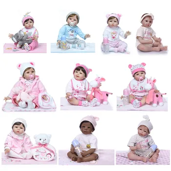 

NPK Newborn Reborn Baby Dolls Silicone Cute Soft Simulation Doll Toy for Kids Gift Decors