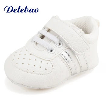 

Delebao Slip-on Shallow Baby Shoes Soft Downy Warm Winter Newborn Baby Boy Shoes Infant Toddlers First Walkers Wholesale