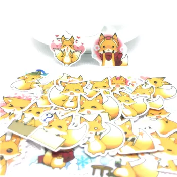 

36 Pcs Cute little fox paper Stickers for Car Motorcycle phone Luggage Home Decor Fashion Vinyl Decals DIY Sticker scrapbooking