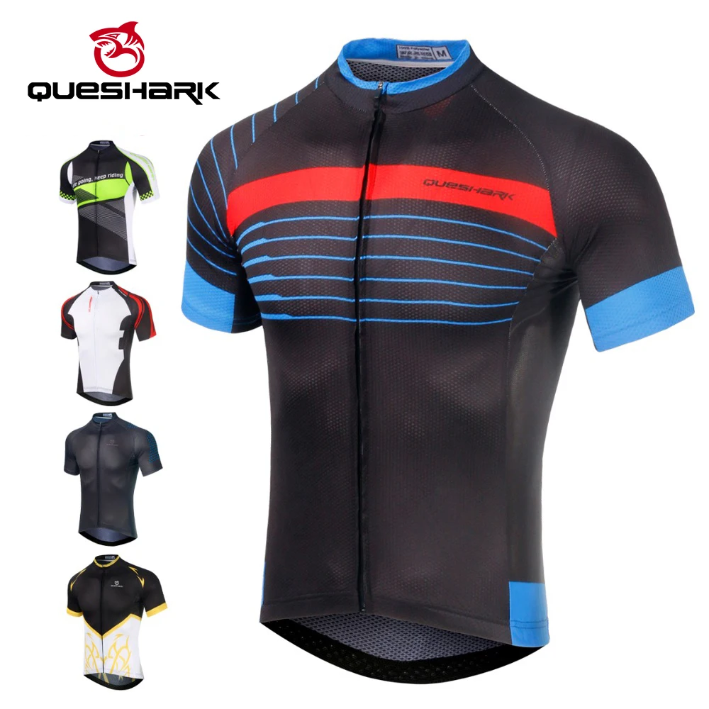 

Queshark Quick Dry Cycling Jersey Summer Short Sleeve MTB Bike Cycling Clothing Ropa Maillot Ciclismo Racing Bicycle Clothes