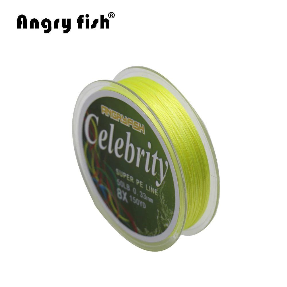 

Angryfish 137M 150Yards 8 strands PE Braided Fishing Line Strong Strength Line