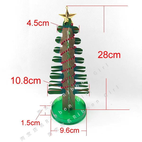IWish, 28x11 см, сделай сам, зеленая Волшебная бумага для выращивания кристаллов, набор для рождественской елки, искусственные Волшебные деревья, детские игрушки