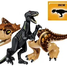 10 шт. Tyrannosaurus Velociraptor Indoraptor строительные блоки динозавр цифры Кирпичи Игрушки