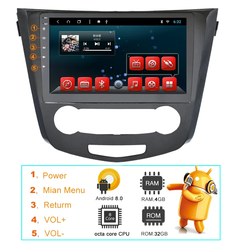 Top YAZH 1 Din Android 9.0 Auto Radio Stereo For Nissan X-Trail / Qashqai (Manual) 2014 2015 2016 2017 Head Unit Multimedia No DVD 1 Top YAZH 1 Din Android 9.0 Auto Radio Stereo For Nissan X-Trail / Qashqai (Manual) 2014 2015 2016 2017 Head Unit Multimedia No DVD 1