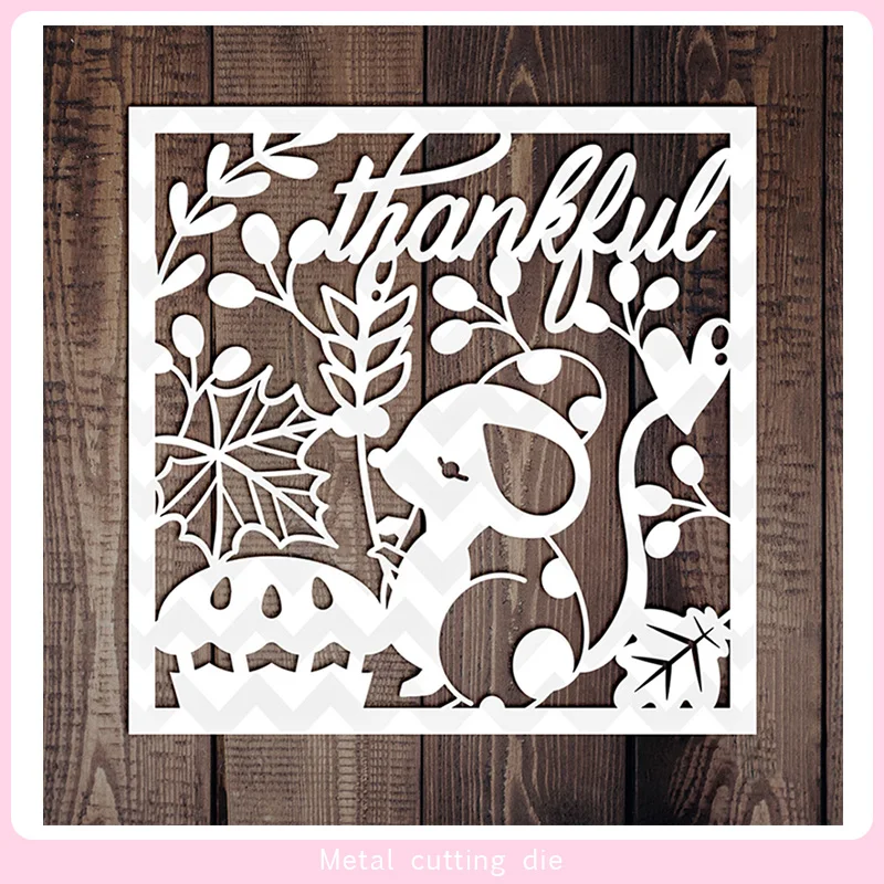 

Square animal lace frame Metal Cutting Dies for DIY Scrapbooking Photo Album Decorative Embossing Paper Card Crafts Die Cut 2019
