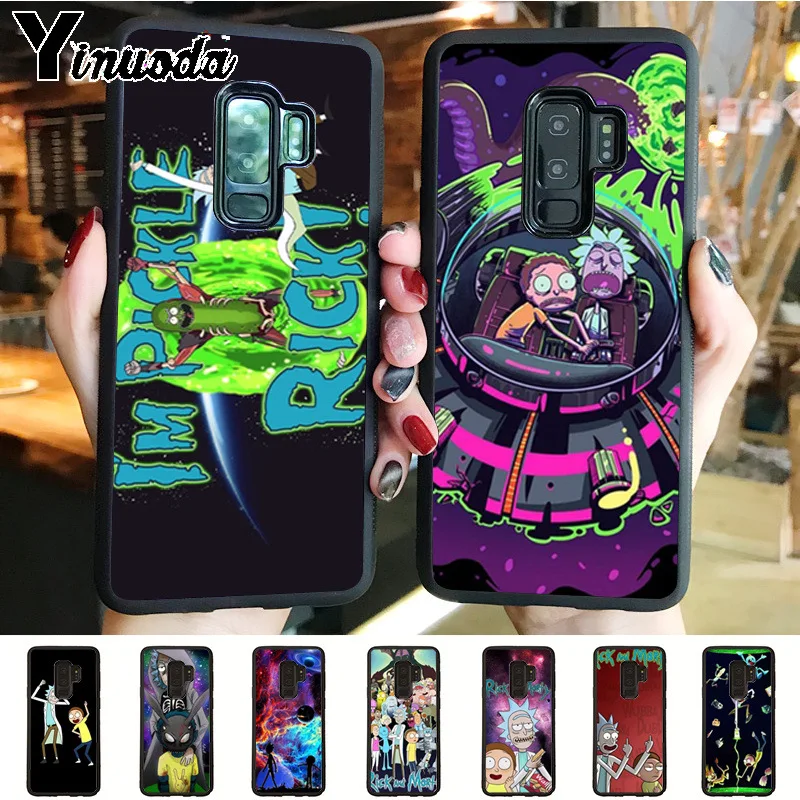 

Yinuoda Cartoon Rick And Morty soft tpu phone case cover for samsung galaxy s8plus s9plus s7 s6 edge plus note8 case